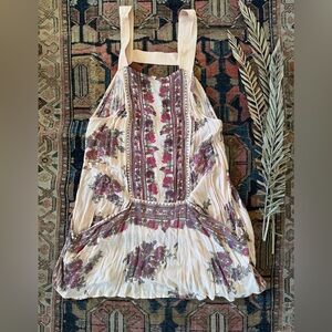 Free People Paradise Song Floral Tunic Dress in Antique Combo